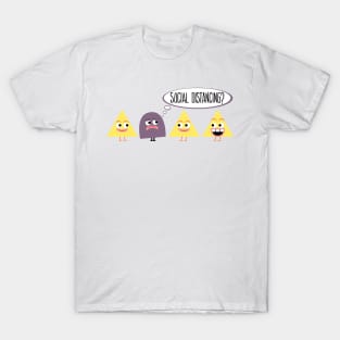 Social Distancing Cartoon T-Shirt